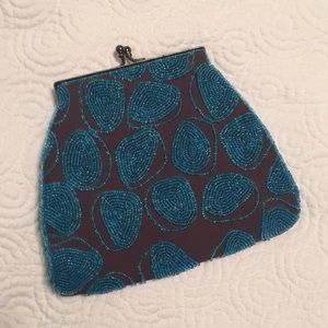 Unique K.C.MALHAN contemporary beaded purse. EUC